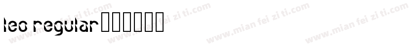 leo regular字体转换